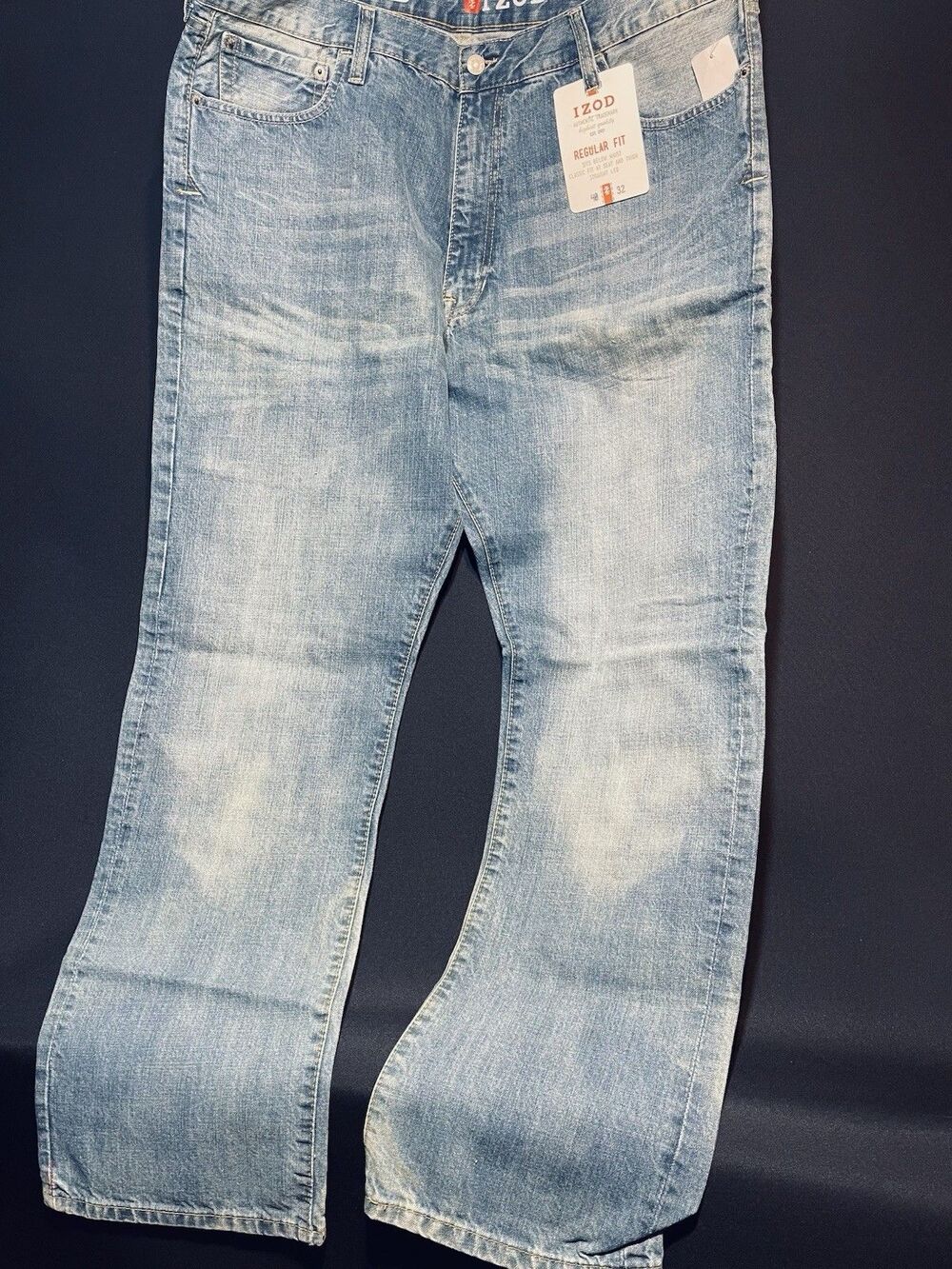 Salvaged Men’s New  Stone Wash IZOD REGULAR FIT 40-32 #0303